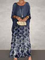 Solene Maxi Dress Solene Maxi Dress Louise Perrin Blue Print 8 