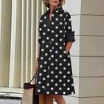 Amance Short Shirt Dress Amance Short Shirt Dress Louise Perrin Black Polka Dot 8 