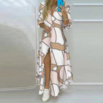 Amandine Long Shirt Dress Amandine Long Shirt Dress Louise Perrin Pink Chain Print 8 