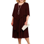 Chic Layered Dress – Veronique Chic Layered Dress – Veronique Louise Perrin Burgundy 12 