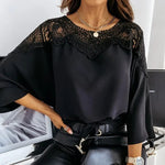 Isaline Elegant Lace Blouse Isaline Elegant Lace Blouse Louise Perrin Black 8 